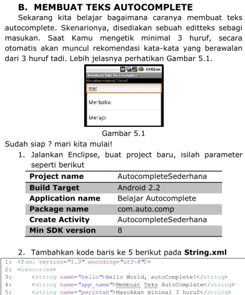 Gambar 5.1  Sudah siap ? mari kita mulai! 