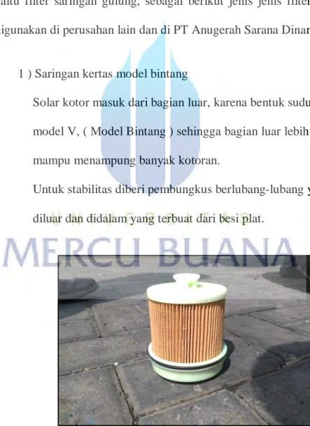 Gambar 4.11 Saringan Bintang   (Sumber : Data Pribadi) 