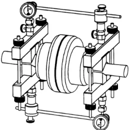 Gambar 2.14 Pengukuran Metode Reverse Dial Indikator  (R. Keith Mobley ( 2004 : 90)) 