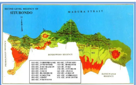Gambar 2.1. Peta Kabupaten Situbondo 