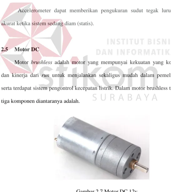 Gambar 2.7 Motor DC 12v 