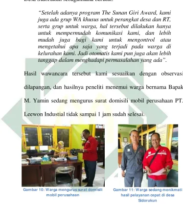 Gambar 10: Warga mengurus surat domisili 