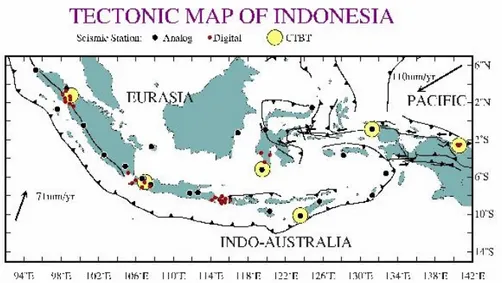 Gambar 1. 1 Peta  tektonik Indonesia