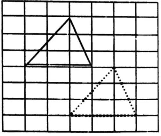Gambar 7. translasi pada objek segititga 
