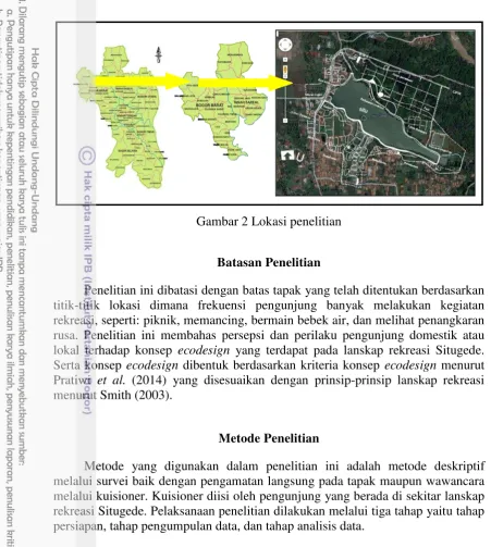 Gambar 2 Lokasi penelitian 