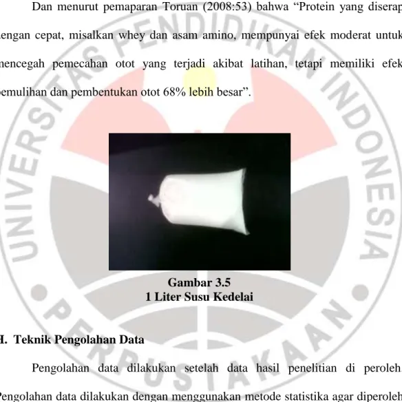 Gambar 3.5  1 Liter Susu Kedelai 