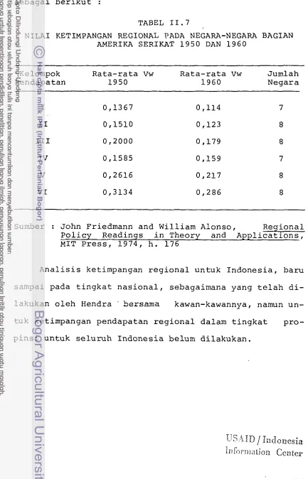 TABEL 1 1 . 7  