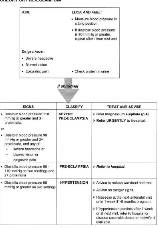 Tabel 3 Penatalaksanaan Preeklampsia (WHO, 2006)