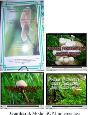 Gambar 4. Proses Pencucian dan Pe- Pe-nirisan Jamur