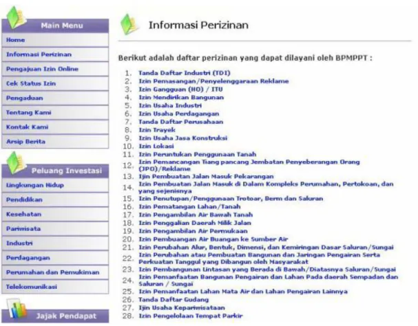 Gambar  3.3  mrupakan  tampilan  halaman  utama  sistem  informasi  Boss  yang  diakses melalui alamat web http www.bppt.or.id