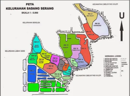 GAMBAR 1.1  Peta Kelurahan Sadang Serang  