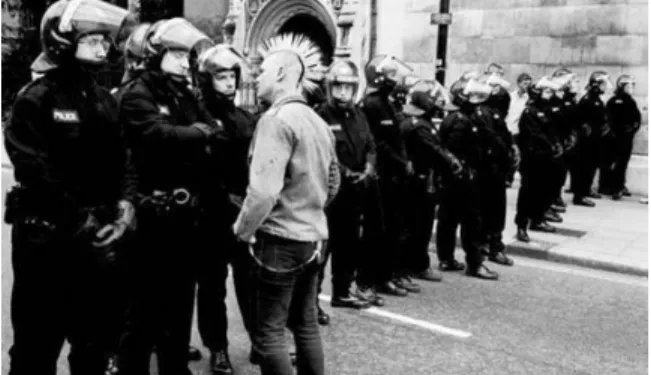 Gambar Referensi visual sub-kultur punk. 