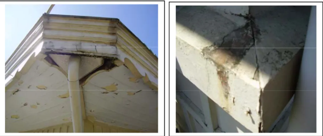 Gambar 5. Kondisi Atap Luar Gedung Yang Mengalami Kerusakan Akibat  Terkena Air Hujan Dan Terekspose Sinar Matahari 