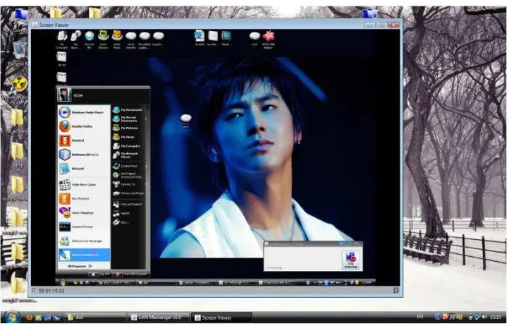 Gambar-8 Tampilan Screen Sharing 