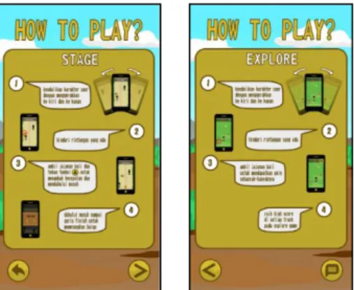 Gambar 12. How to Play: (a) Stage Game dan (b) Explore Game 