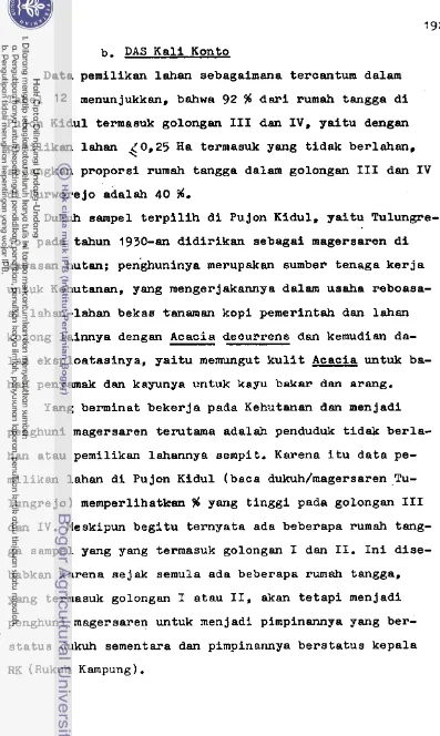 Tabel 12 menunjukkan, bahwa 92 96 dari rumah tangga d i  