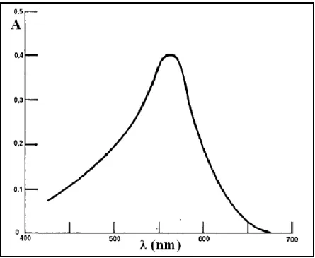 Gambar 2.3 Spektrum kompleks Fe 2+ - ferrozine (Stookey, 1970) 