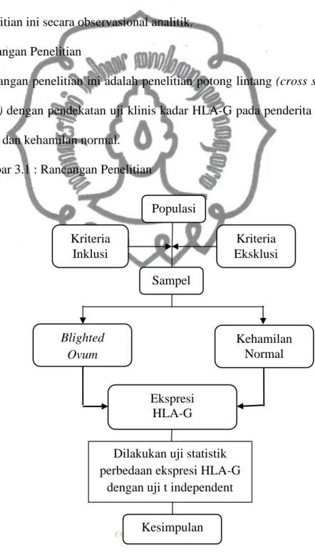 Gambar 3.1 : Rancangan Penelitian 