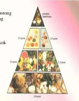 Gambar 2.1. Pedoman Menu Seimbang dalam Piramida Makanan 