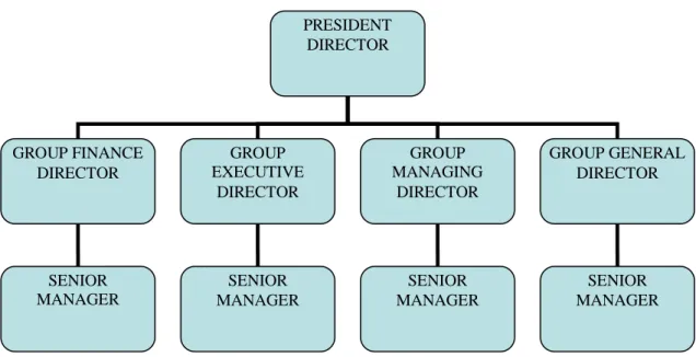 Gambar 3.1 : Struktur Organisasi PT.K-LINK  Sumber : www.k-link.co.id (diolah, 2010) 