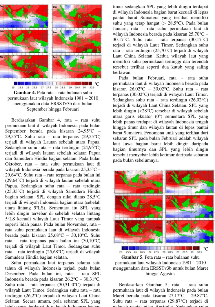 ANALISIS POLA SPASIAL DAN PENJALARAN SUHU PERMUKAAN LAUT INDONESIA