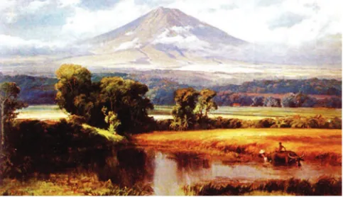 Gambar 5.1 Basoeki Abdullah, Gunung Sumbing, cat minyak pada kanvas, 125 x 200 cm