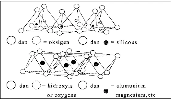 Gambar 2. Rangkaian Dasar Oktahedral dan Tetrahedral 