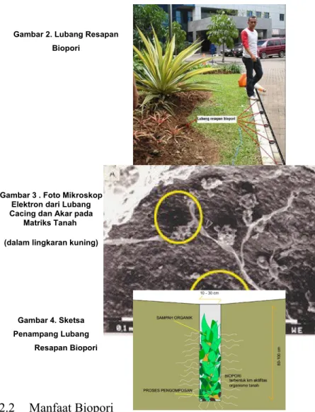 Gambar 2. Lubang Resapan  Biopori