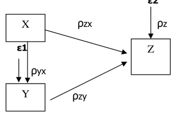 Gambar 3.1. Diagram Jalur Lengkap X,Y dan Z.  