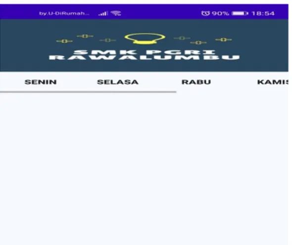 Gambar 5. Tampilan Jadwal Pelajaran 