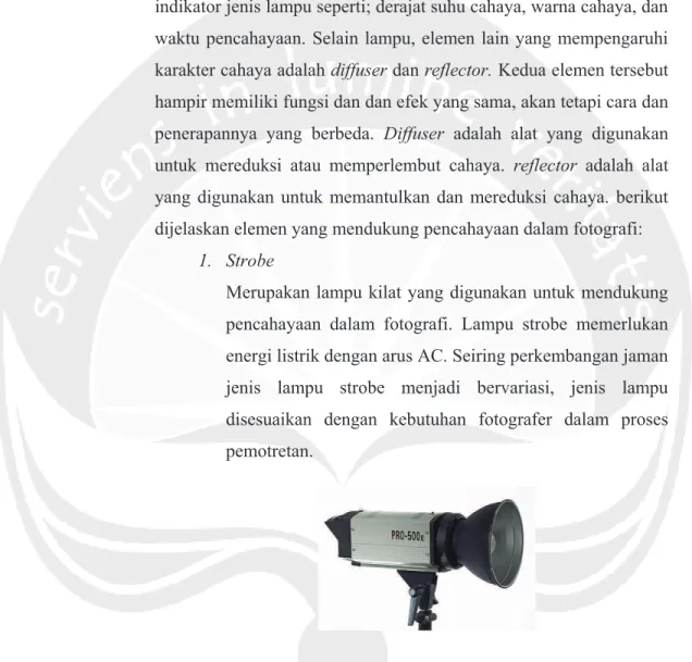 Gambar 2. 7 Lampu Strobe Studio 
