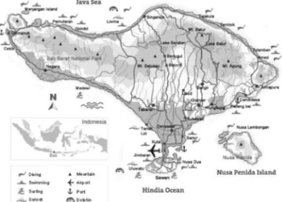 Gambar 1.2 Peta Pulau Bali  