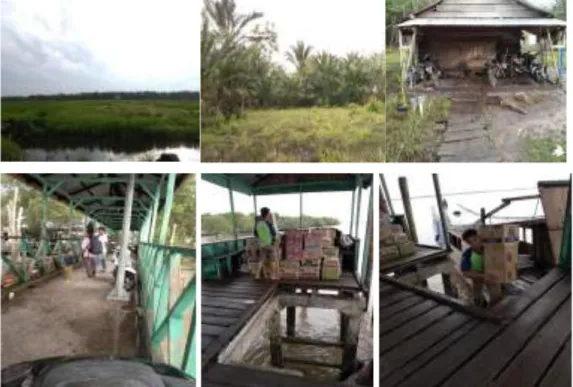 Gambar 3.8. Penggunaan lahan dan pekerjaan berbasis jasa di Desa  Tanjung Sari 