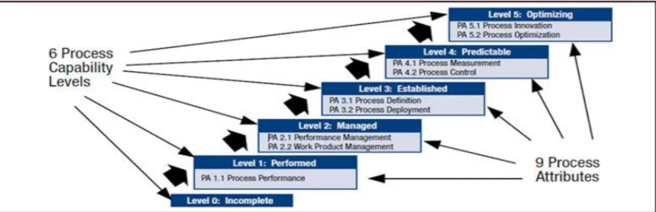 Gambar 4. Capability Levels dan Process Attributes 