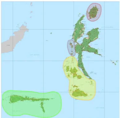 Gambar 1. Peta Wilayah Kerja BPTP Maluku Utara 