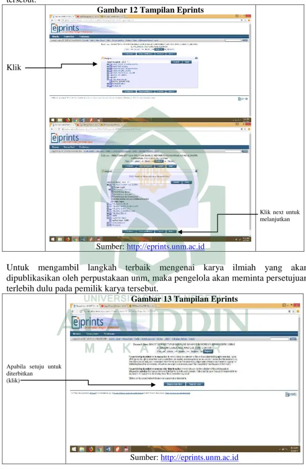 Gambar 12 Tampilan Eprints 