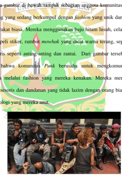 Gambar 1. Komunitas Punk Padang  (sumber: Ilham , 16 April 2015) 