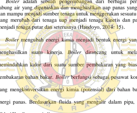 Gambar 2.1 Boiler pipa api 