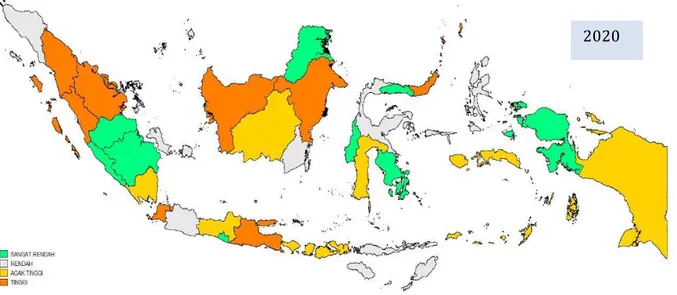 Gambar 6.  Perkembangan Angka Kematian Bayi di Indonesia 