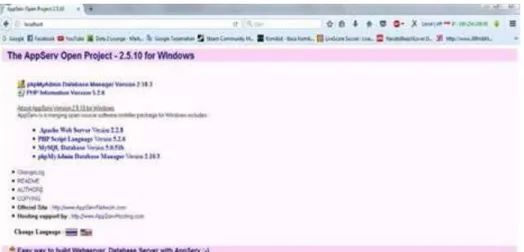 Gambar 5.2 Tampilan Localhost 