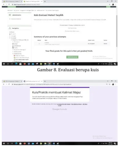 Gambar 9. Evaluasi berupa Google Form 