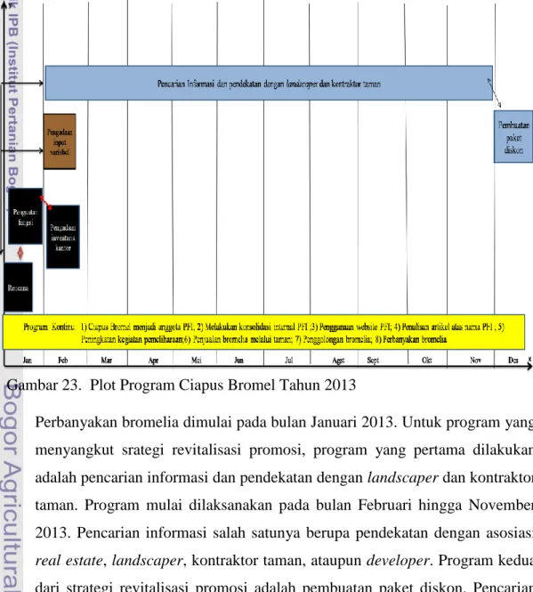 Gambar 23.  Plot Program Ciapus Bromel Tahun 2013 