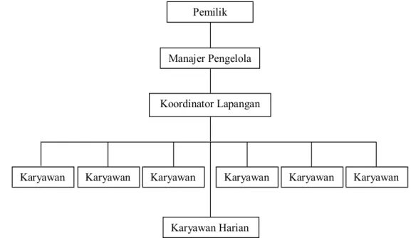 Gambar 10.   Struktur Organisasi Ciapus Bromel 
