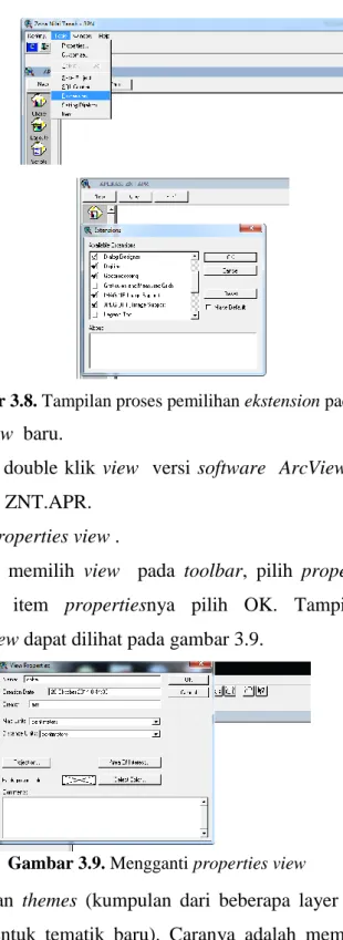 Gambar 3.9. Mengganti properties view 