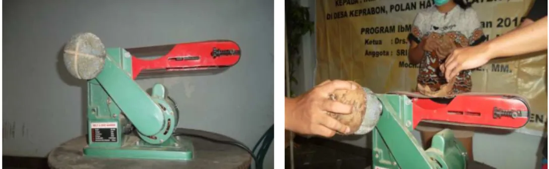 Gambar 10. Mesin grinda pengamplas program IBM 
