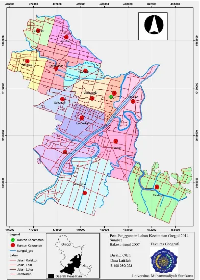 Gambar 1.1 Peta Administrasi Kecamatan Grogol 