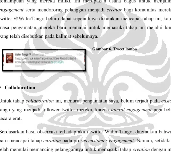Gambar 6. Tweet lomba 