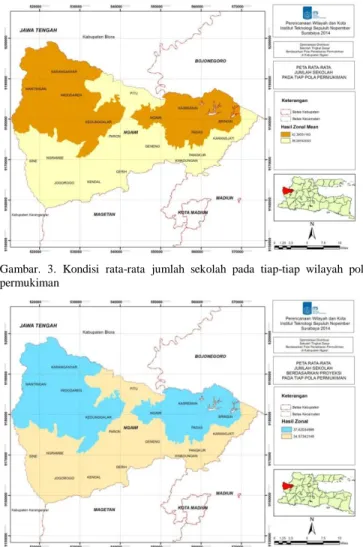 Gambar 5. Peta skematik konsep optimalisasi distribusi  (SD/MI) di  Kabupaten Ngawi 