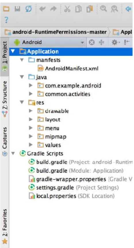Gambar 2.3 Struktur Project Android Studio 