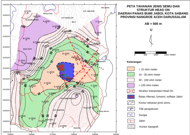 Gambar 5. Peta Struktur Interpretasi Head On 